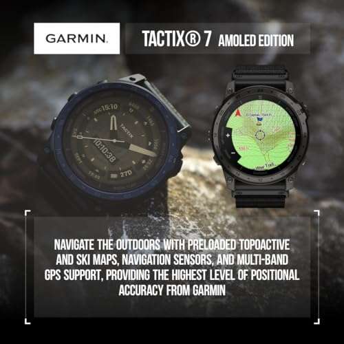 Wearable4U Garmin tactix 7 Pro Ballistic GPS Tactical Smartwatch Bundle (tactix 7 Pro Ballistic, +Black Earbuds) 6