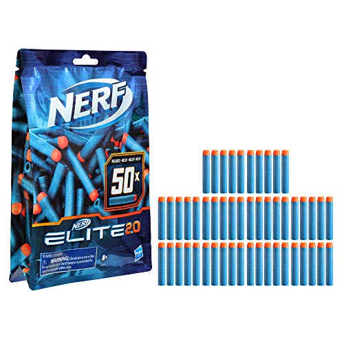 Nerf Elite 2.0 50-Dart Refill Pack, 50 Foam Darts Compatible with All Official Blasters That Use Elite Darts 3