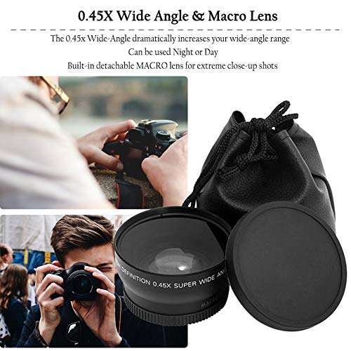52MM 0.45 x Wide Angle Macro Lens for Nikon D3200 D3100 D5200 D5100 Photography 4