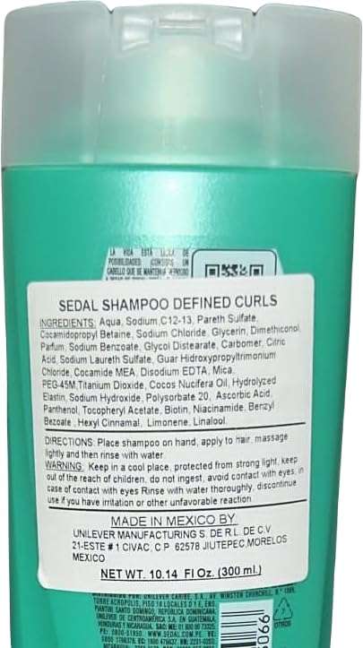 Sedal Shampoo Obedient Curls 12 FL 350 ml [SEALED] 3
