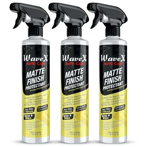 Wavex Matte Finish Protectant Bike Polish (300ml X3) | Matte Polish for Bike | Bike Polish that Cleans, Protects and Maintains Showroom Finish of Matte Bikes & Cars (Pack of 3) 1