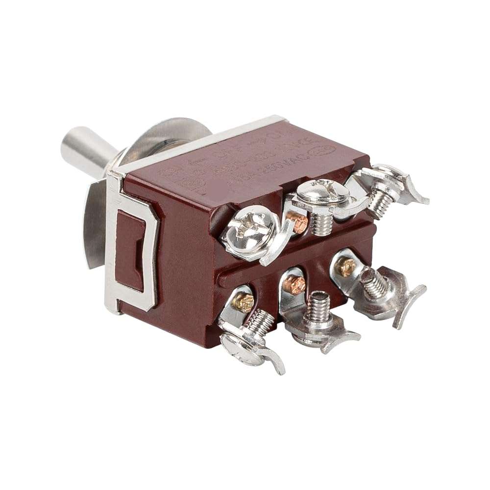 MODAXE Toggle Switch, 15A/250V AC, 6-Pin, 3-Position, Long-Life, for Automotive, Home Appliances, Industrial Control 3