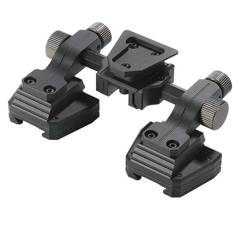 Dual Tube Night Vision Goggle/Binocular Night Vision Goggles for Adults, NVG10++ Helmet Night Vision Binocular with 4 Color and 4X Magnification, 40° View, Detection Range 0.6-980 Ft (NVG Mount) 1