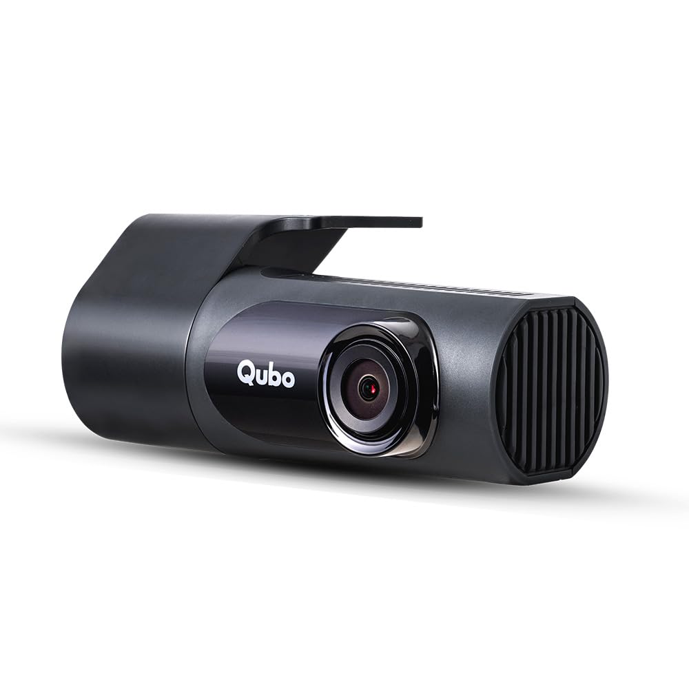 Qubo Car Dash Camera Pro X 3MP 1296p from Hero Group | Made in India | Super Capacitor| Wide Angle View | Emergency Recording | SD Card Upto 1TB Supported | Easy DIY Set Up | (Space Grey) 1
