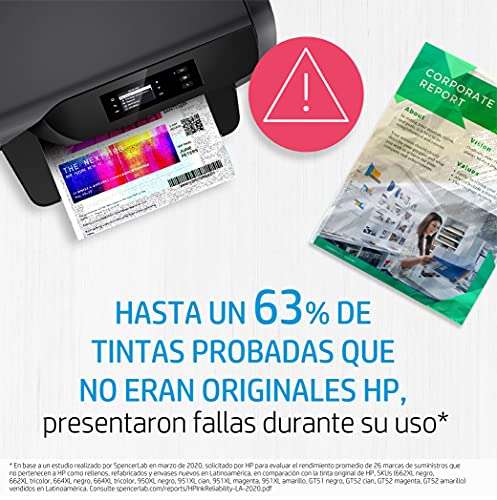 HP Cartucho De Tinta 664xl Tricolor 5