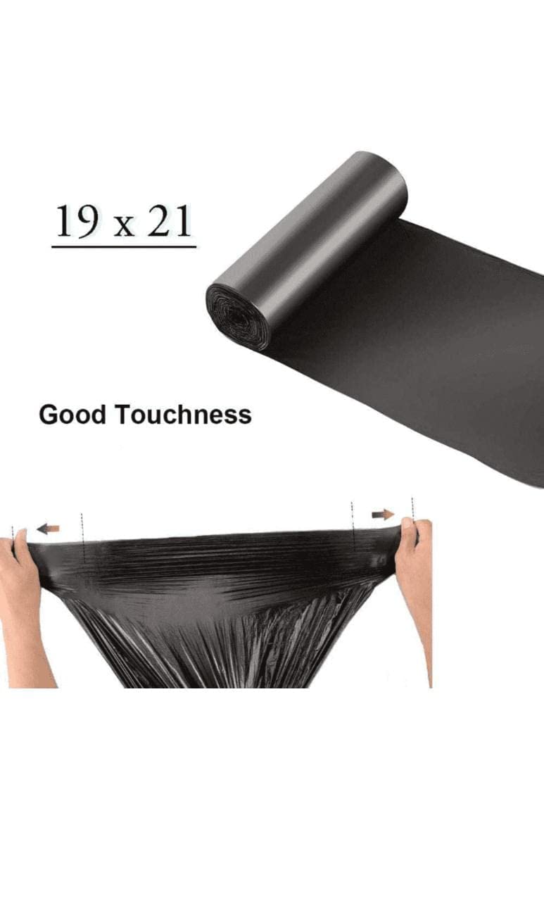 RENDROPS™ - Garbage Bags 48 X 56 CM (Medium) Dustbin Bag / Trash Bag / Plastic Covers For Home Office Parks - Black Color - Pack of 5 (150 Bags) 5