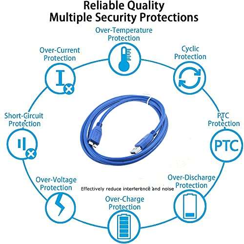HISPD USB3.0 Cable Lead Cord for Seagate STAE106 GoFlex Desk Adapter Hard Drive Cradle 3