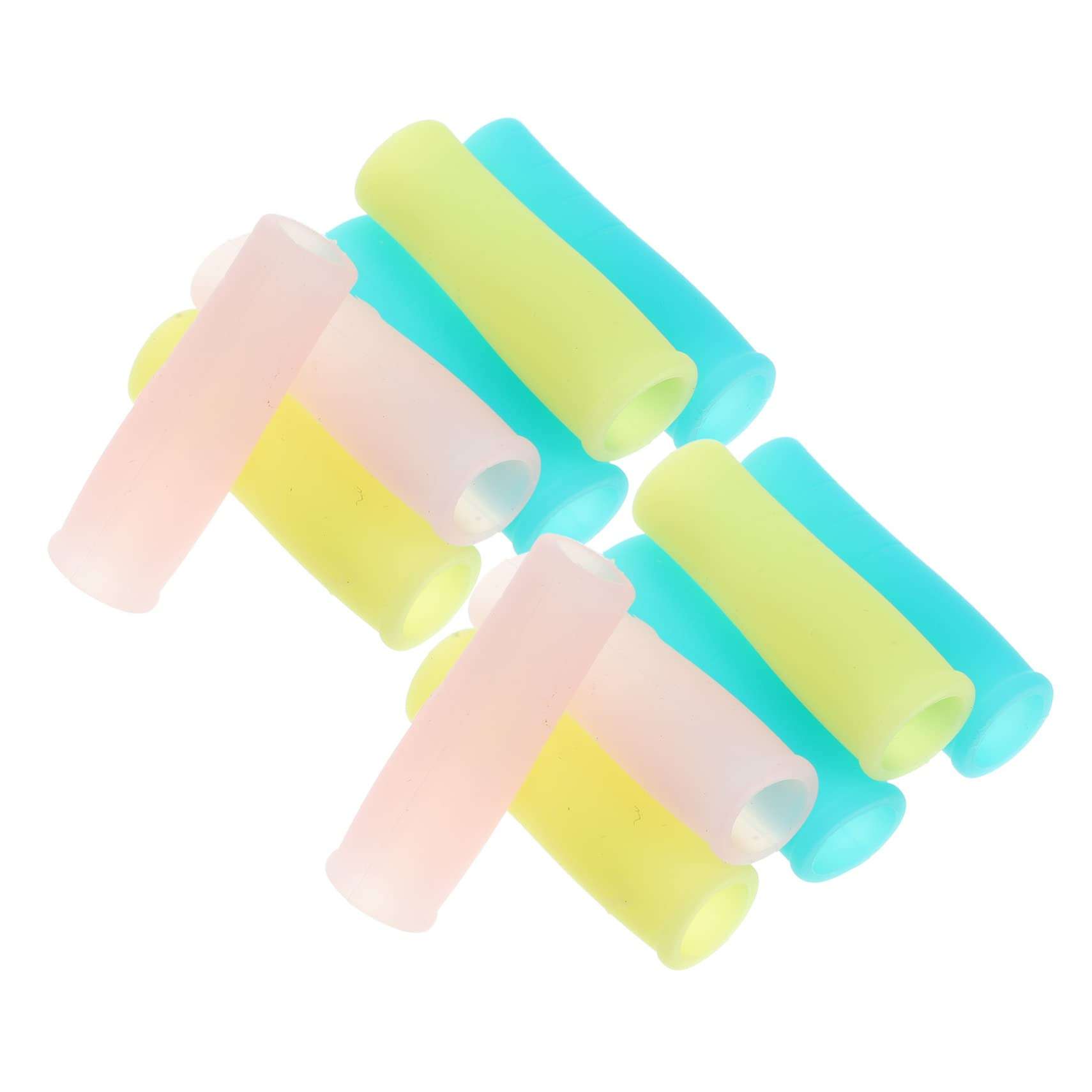 Housoutil 36 Pcs Dead Skin Shears Protective Case Tweezers Tip Sleeve Nail Art Scissors Tweezers Cover Manicure Tweezers Case Tweezers Tip Caps The Green Pink Nail Clippers Handle 5