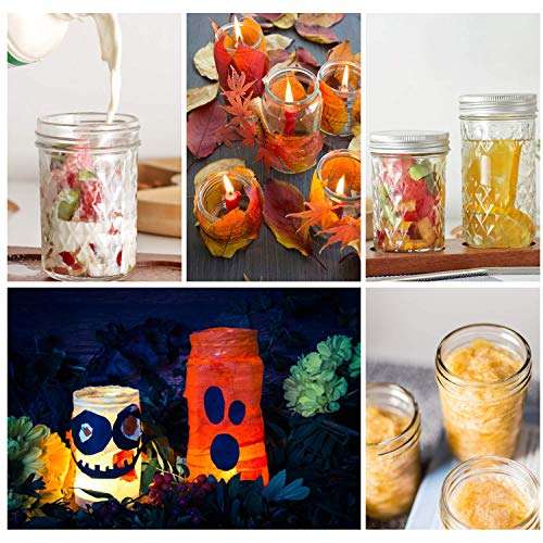 ZEPOLI - Glass Jar and Container Clear with Air Tight Lid Storage of Spices and Dry Fruit 4 pack (330 ML JAR) 6