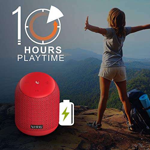 Infinity by Harman Fuze 200 Dual EQ Deep Bass 15W Portable Waterproof Wireless Speaker (Passion Red) 4