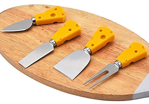 WOIWO Mini Kitchen Gadget Cheese Cheese Knife Set Cake Fork Knife Stainless Steel Cheese Cutter 6 Piece Set 6