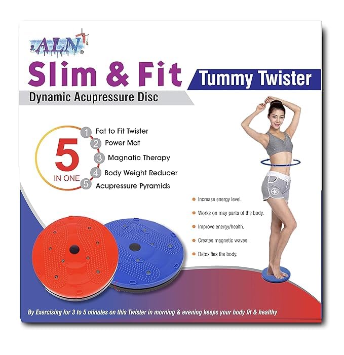 ALN® Tummy Twister Abdominal ABS Exerciser Body Toner Fat Buster Oblique Workout Perfect Waist Trimmer Exerciser Home Gym Equipment for Men and Women(Multicolor) 6