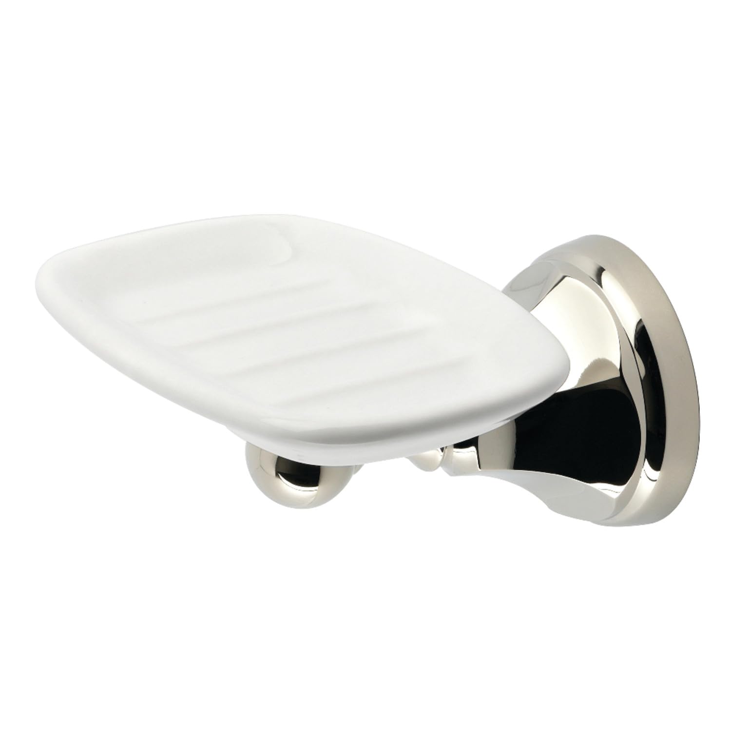 Kingston Brass BA4815PN Metropolitan Wall-Mount Soap Dish Holder, Polished Nickel