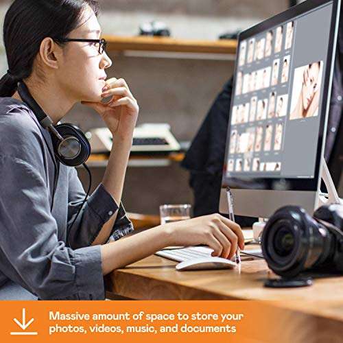 Western Digital WD 22TB My Book Desktop External Hard Disk Drive-3.5Inch, USB 3.0 with Automatic Backup,256 Bit AES Hardware Encryption,Password Protection,Compatible with Windows&Mac, Portable HDD 4