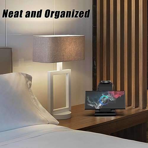 Wireless Charger for Samsung Charging Station, 3 in 1 Wireless Charger for Samsung Galaxy S24 Ultra/S23 Ultra/Z Flip 5/Fold 5/Buds, Watch Charger for Galaxy Watch 7/6/5 Pro/4/3 6