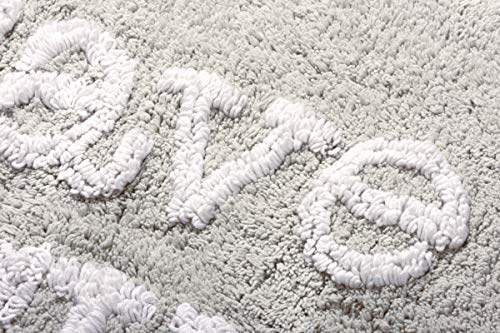 Primitives by Kathy Save Water Shower Together Bath Rug, Gray 2