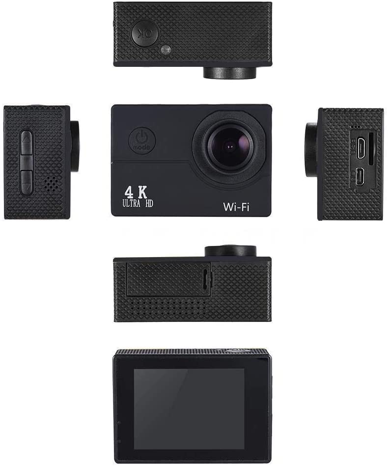 Drumstone (12 Years Warranty 4K WiFi 30FPS Action Camera Ultra HD Underwater Camera 170 Degree Wide Angle 98FT Waterproof Camera for Youtuber/Bike Rider's/Helmet/Stunt Recorder| for Vlog & Travel 3