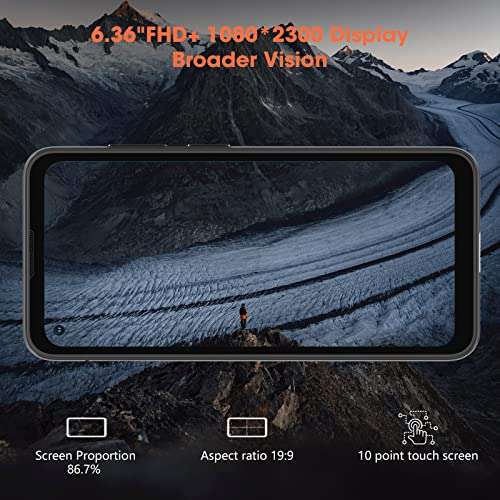 Blackview 5G Rugged Unlocked Smartphones, BL5000, 8GB+128GB Rugged Android Phone, 30W Fast Charging Phone, 6.36" HD NFC Phones Unlocked, 16MP+12MP Cameras, IP68/IP69K tmobile Unlocked Cell Phones 6