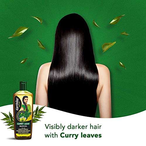 Karthika Curry Leaf Hair Oil, Controls Hairfall, Promotes Hair Growth, Visibly Darker Hair, with Goodness Of Amla and Bhringraj, 200ml 4