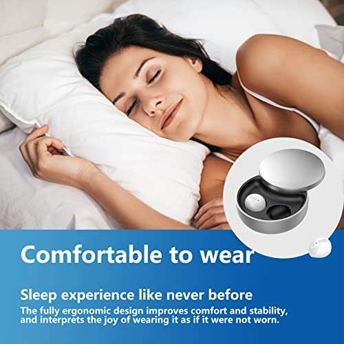 Wireless Earbuds Smallest Wireless Earbuds in-Ear Headphones Invisible Earbuds in Ear Earbuds for Small Ears Small Ear canals Discreet Headphones (Silver Black) 2