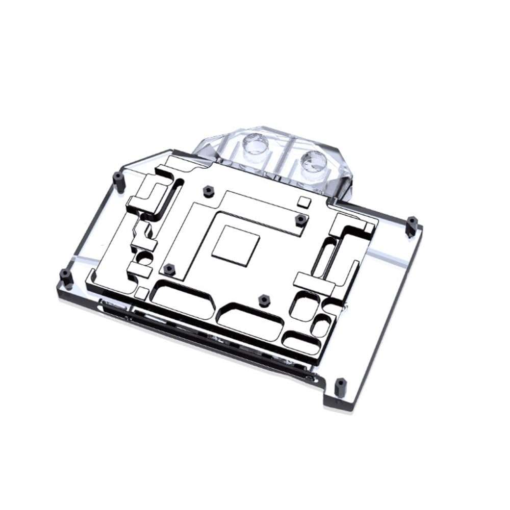 Copper GPU Water Cooling Block GPU Waterblock for MSI GeForce Gaming RTX 4060 Ventus 2X Black 8G OC RTX 4060 Gaming X 8G (5V ARGB RBW Aura Effect LED Lights GPU Block with Backplate) 6