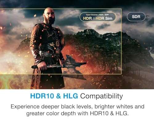 Optoma UHD35STX 4K UHD Short Throw Gaming and Home Entertainment Projector 3