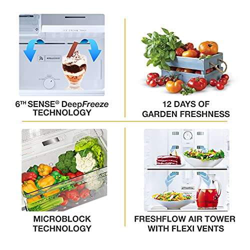 Whirlpool 245 L 2 Star Frost-Free Double Door Refrigerator (NEO 258H ROY 2S, Wine Viola, 2022 Model) 6