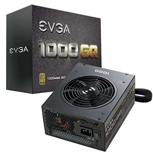 EVGA 1000 GQ, 80+ Gold 1000W, Semi Modular, EVGA ECO Mode, 5 Year Warranty, Power Supply 210-GQ-1000-V1 1