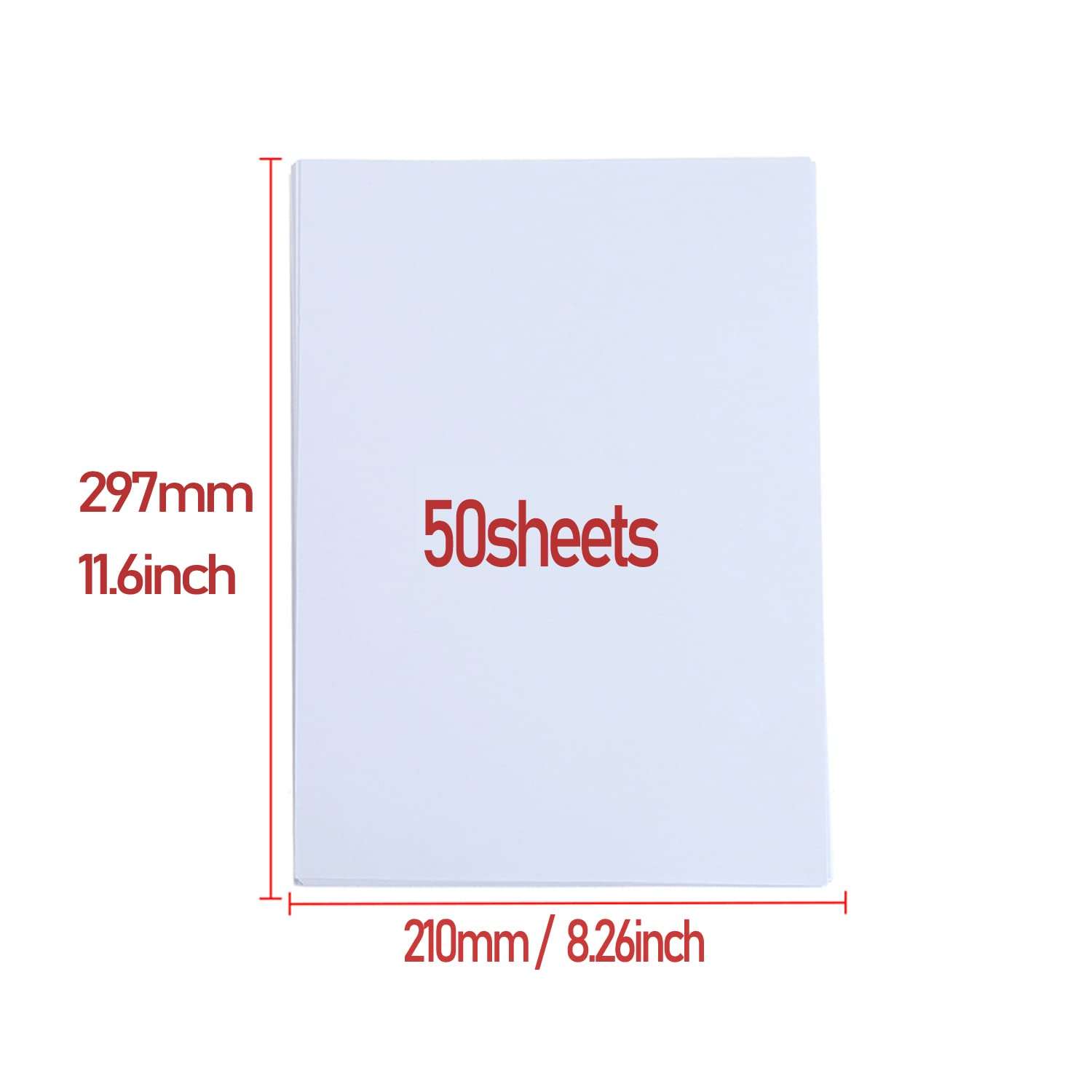 LIWUTE A4 (8X11.5") Self-Adhesive Photo Paper - 50 Sheets, 135gsm,Glossy Sticky Back Printing Paper for Inkjet Printers, Peel and Stick Photos, Crafts, Scrapbooking, and DIY Projects 3