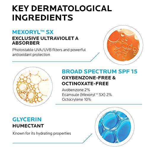 La Roche-Posay Anthelios SX Daily SPF Moisturizer for Face, Sensitive Skin Sunscreen SPF 15, Hydrating Face Cream, Oxybenzone Free, Oil Free, Moisturizing Sun Protection for Sensitive Skin 4