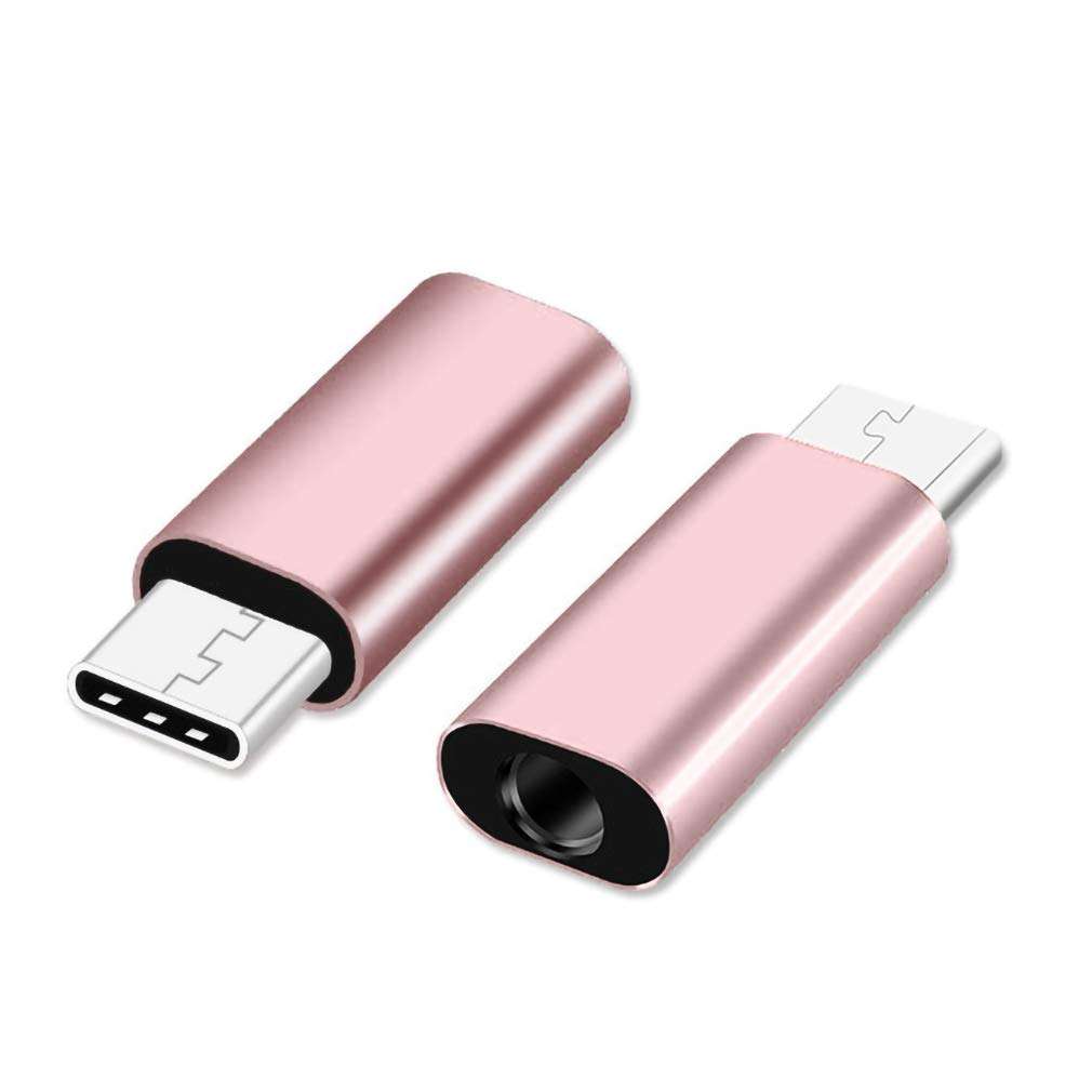 Josi Minea x2 Pcs USB 3.1 Type C Male [ USB-C ] to 3.5mm Female Audio Adapter Headset Headphone Extender for Samsung Galaxy S10, S9 & S8; S10, S9 & S8 Plus, Note 8 & 9, New Apple MacBook [ 2 Pack ] 5