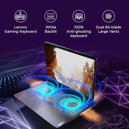 Lenovo LOQ AI Powered AMD Ryzen 7 7840HS 15.6" (39.6cm) FHD IPS 144Hz 350Nits Gaming Laptop (16GB/512GB SSD/Win 11/NVDIA RTX 4050 6GB/Office 2021/3 Month Game Pass/2.4Kg), 82XT004JIN + Legion Bag 3