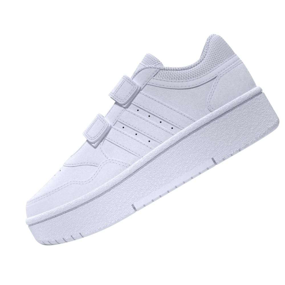 adidas Unisex-Kids Hoops 3.0 Bold, White/White/White, 5 4
