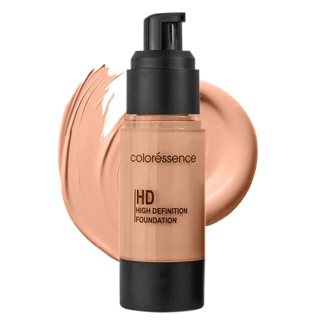 Coloressence HD Foundation High Coverage Matte Finish Liquid Foundation to Cover Blemishes and Dark Spots | HD Translucent Powder for Setting & Mattifying Makeup for An Oil-Free |Medium Skintone 3