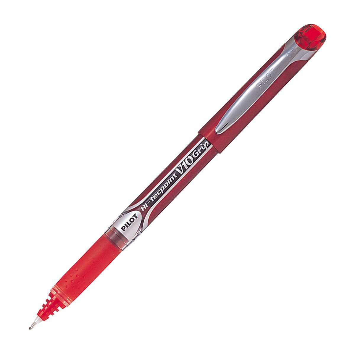 Pilot 019590 Hi-Tecpoint V10 Grip Pen (Red - Pack of 12) 3