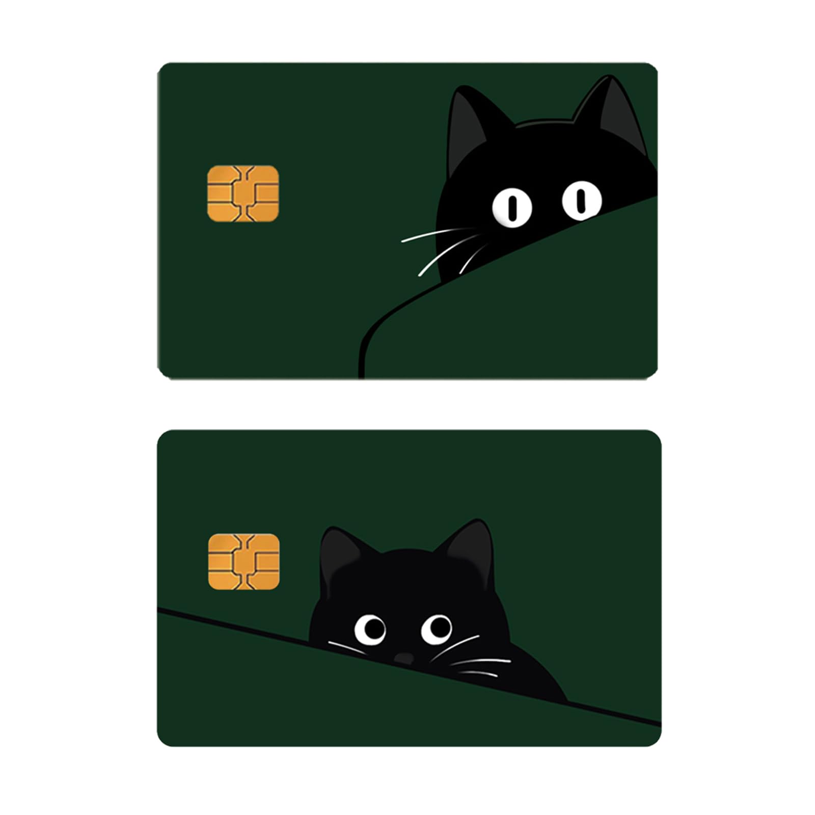 LKMUPNR 2 Set Debit Card Skin,1 Set with 4 Stickers,Credit Card Skin,Cat Decor,Medicare Card Protector Sleeve,Social Security Card Protector,Anime Credit Card Skin (01) 1