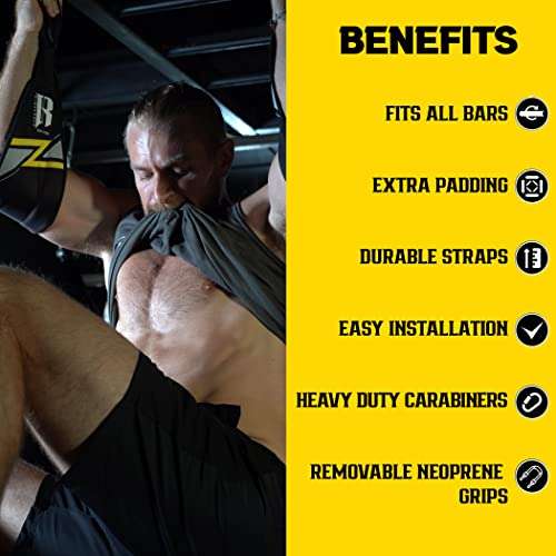 Hanging Abs Strap - Abdominal Slings - Hanging Ab Straps - Hanging Straps - Abs Pull Up Straps - Sit Up Straps - Hanging Ab Strap - Ab Sling Straps - Abs Sling Straps - Hanging Bar For Exercise 2