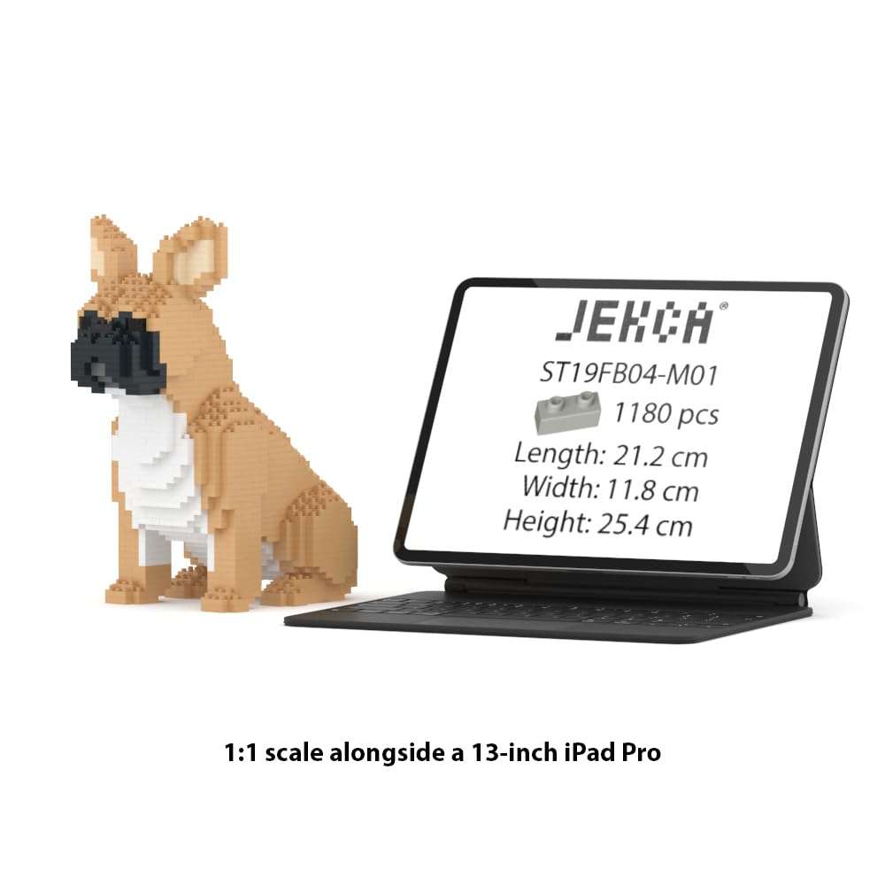 JEKCA French Bulldog 04S-M01 | Plastic Building Blocks | Age 14+ 3