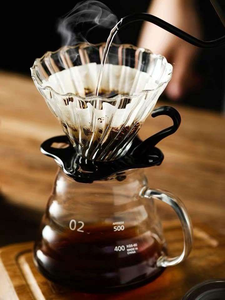 Brewalsa Coffee Glass Dripper 01 & 02 Size – Pour Over Coffee Maker Cone, Heat Resistant Manual Brewer 3
