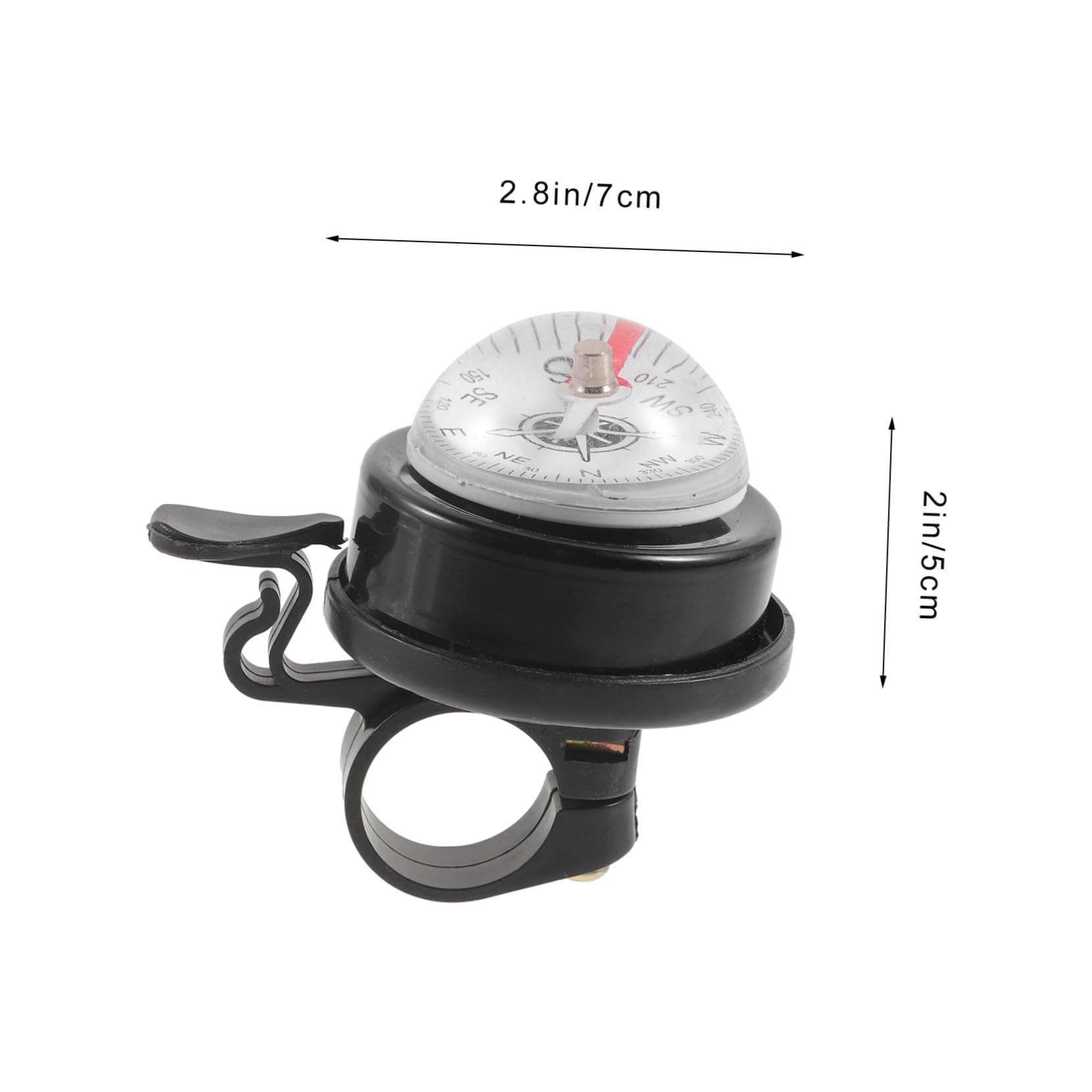 BIUDECO Bicycle Bell Compass Multi-Function Cycling Bell Compass Practical Bike Horn for Outdoor Riding Bike Compass Bell 3