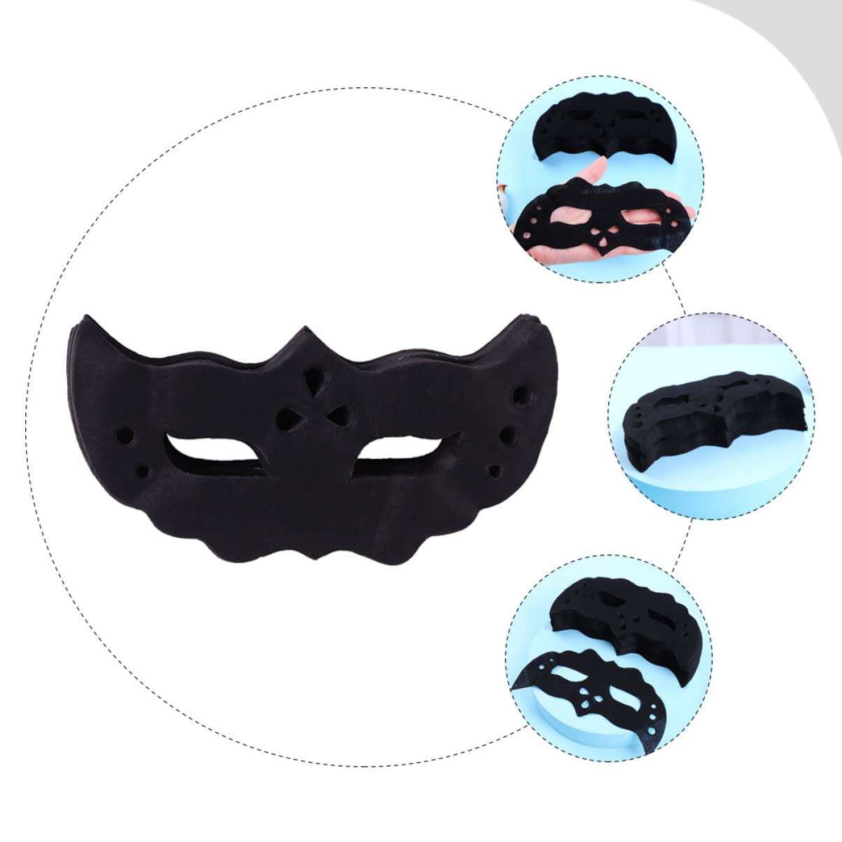 STAHAD 100 Sheets Bamboo Charcoal Black Eye Mask Paper Non- Woven Eye Masks Spa Eye Patches Disposable Eye Mask Bamboo Charcoal Eye Masks Supplies Nonwoven Skin Care Miss 6