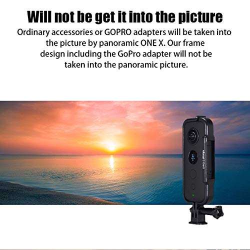 ULANZI Insta360 ONE X ABS Protective Frame, Scratchproof Protector Cover with Lens Cap for Insta360 One X with Adapter Mount & Screw 6