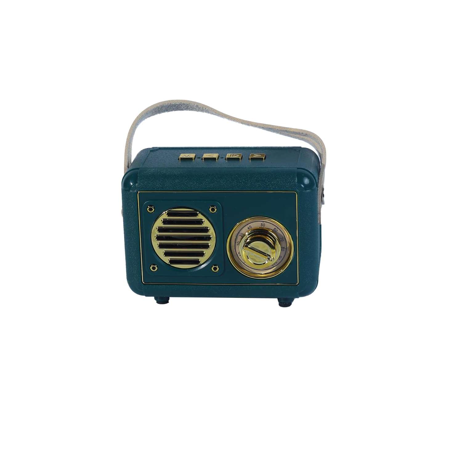 Vintage Radio Retro Bluetooth Speaker,Old Fashioned Classic Style,Enhanced Bass Retro Wireless Vintage Speaker with TF Card Slot,for Travel, Home, Beach, Kitchen - Teal 3