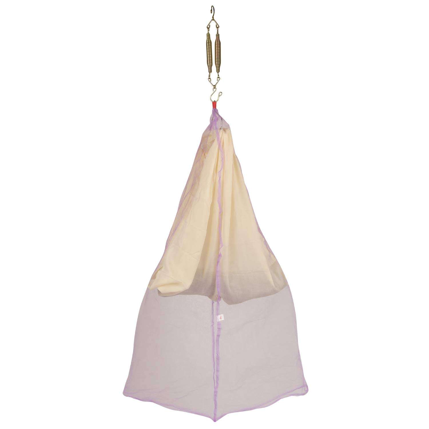 RAREERAM Economy Baby Cloth Cradle with Mosquito NET (Cream) 4