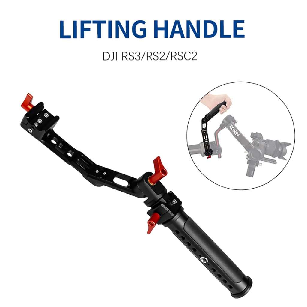 NovelGoal Extension Foldable L Bracket for RSC2/RS3/RS2 Camera Handheld Gimbal Stabilizer Universal Aluminum Handle Sling Grip Mounting Holder 3