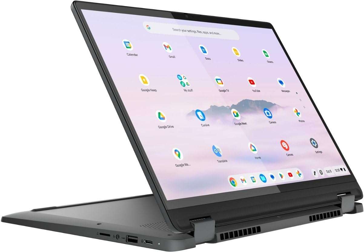 Lenovo 2023 IdeaPad-Chromebook-2-in-1 Laptop 14" WUXGA 1920 x 1200 13th Generation Intel Core i3-1315U 6-Core 8GB LPDDR4 128GB SSD Wi-Fi 6E Chrome OS Backlit Keyboard 1080p FHD Camera Touch Screen 4