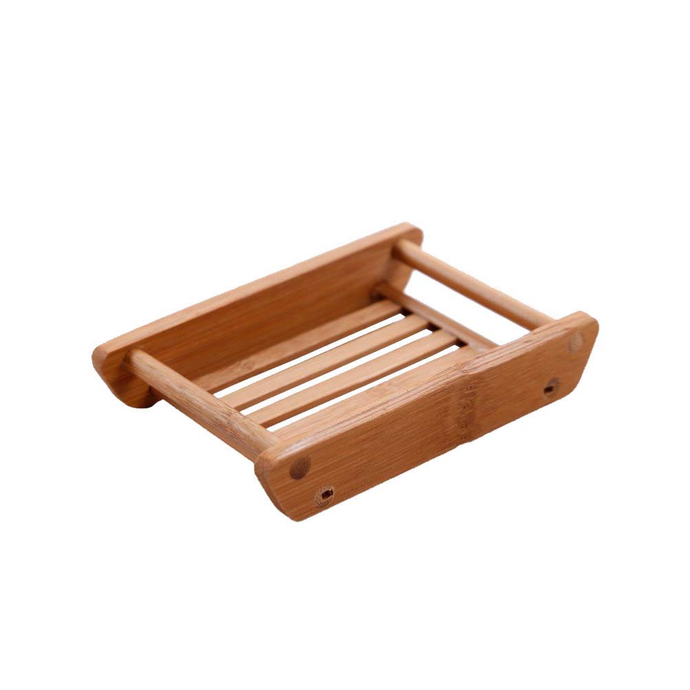 TOPBATHY 1pc Wooden Serving Tray Sponge Tray Bath Tray Wooden Soap Case Soap Draining Dish Wooden Soap Dish Sponge Scrubber Holder Soap Drainer Tray Bamboo Variety Soap Holder