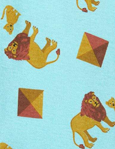 Leveret Kids Pajamas Baby Boys Girls Footed Pajamas Sleeper 100% Cotton (Lion, Size 5 Toddler) 2