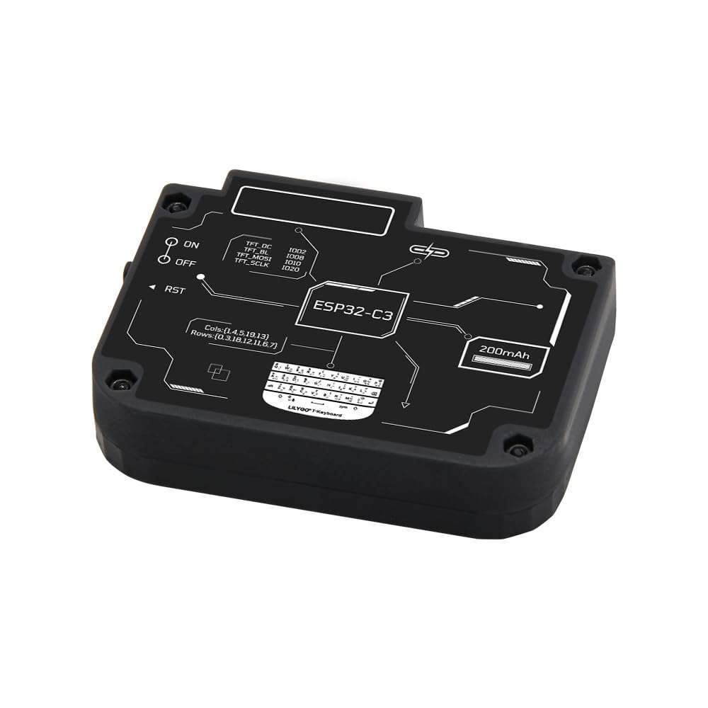 LILYGO T-Keyboad ESP32-C3 Low-Power RISC-V MCU QWERTY Bluetooth Wireless Mini Small Keyboard TTGO Development Board with 0.99 Inch Display 5