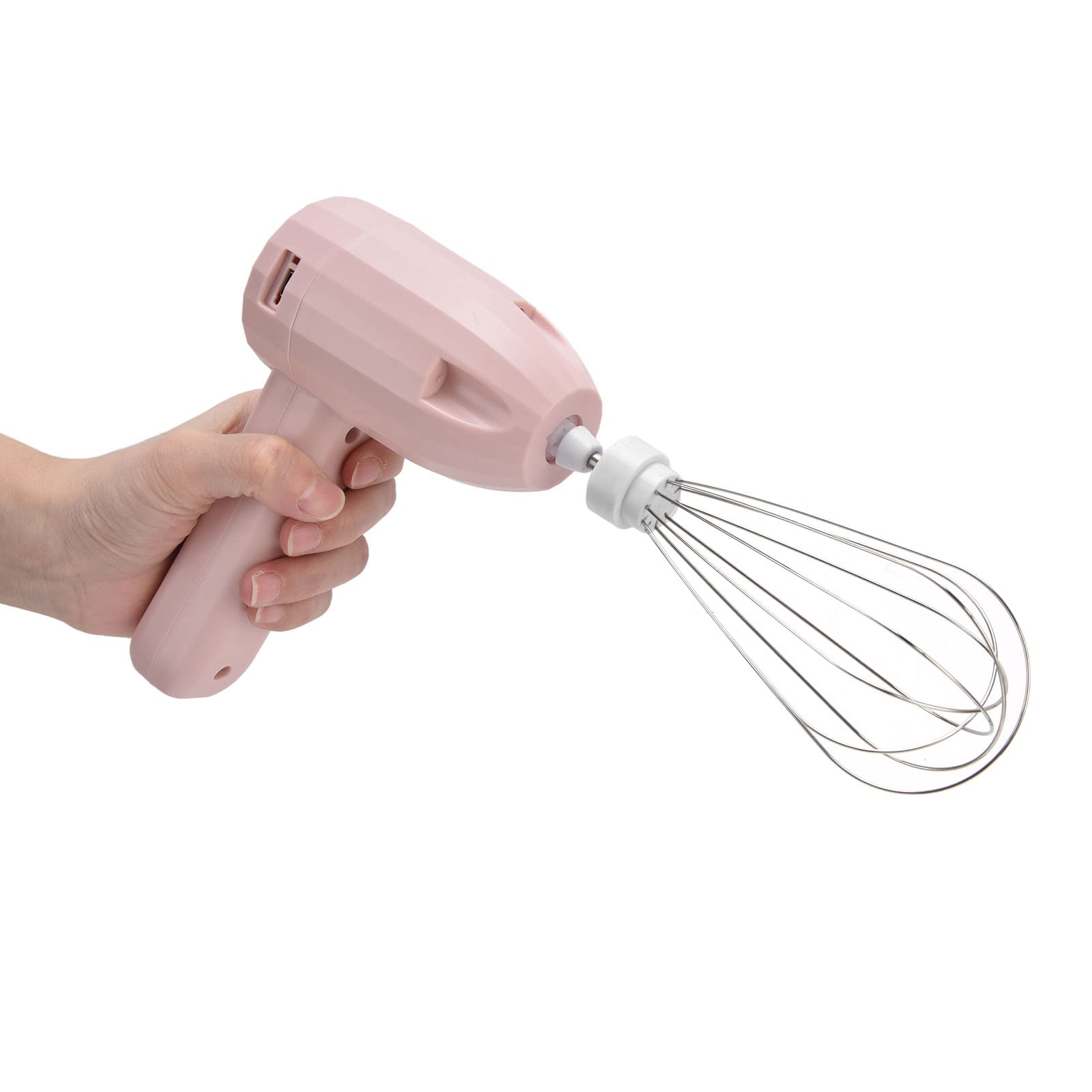 Wireless Hand Mixer, Electric Whisk USB Charging Compact 5 Speed Lightweight Detachable with Blade for Garlic Pounding for Cakes 3